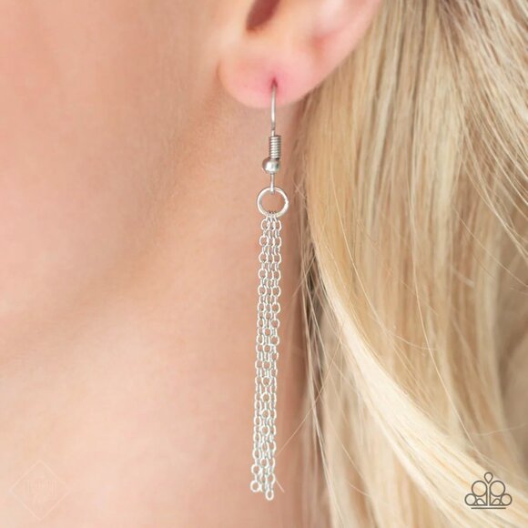 Paparazzi Jewelry Accessories - Find Joy - Silver Necklace - Vintage - Picture 6 of 6